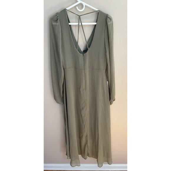Joyfolie NWT Boho Crystal Maxi Dress in Army Green Size Small - Picture 7 of 14